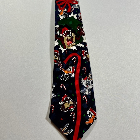 Looney Tunes 1993 Christmas Tie 🎄​​ - Picture 2 of 6